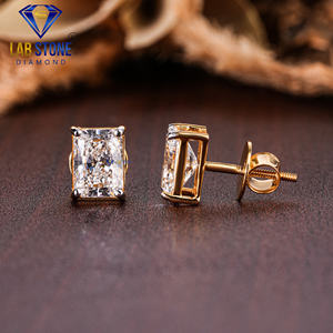 3.85 TDW ต่างหูสตั๊ดเปล่งปลั่ง labgrown hpht/cvd เพชร VS1ความชัดเจนมาตรฐาน IGI ทอง18K พร้อมเครื่องประดับใส VS1 - Product Image 3