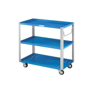 Portable 3-Tank <b>Trolley</b> 4 Wheeled PU Wood Iron Structure Powder Coating for <b>Tools</b> Transportation Industrial Use OEM Customizable - Product Image 1