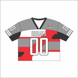 Finch เสื้อผ้า2024อเมริกันฟุตบอลสั่งทำปักลาย unisex กีฬาเสื้อยืดหลวมพอดีตาข่ายขนาดใหญ่พิเศษ - Product Image 6