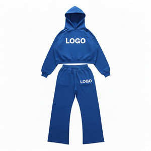 Survêtement personnalisé avec impression DTF, tissu lourd 100% coton, streetwear unisexe - Product Image 1