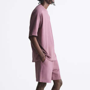 T-shirt oversize 100% coton avec impression de logo personnalisé de bonne qualité OEM vente en gros t-shirts baggy unis pour hommes - Product Image 2