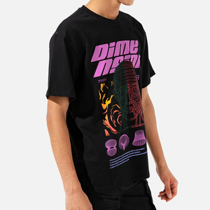 2024 haute qualité coton surdimensionné goutte épaule hommes T-Shirts Logo personnalisé tricoté conception en gros - Product Image 1