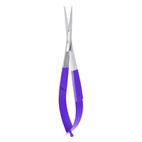Outil pointu droit à haute cuticule accepter la couleur violette lame tranchante droite coupe ciseaux à cuticules ressort en acier inoxydable