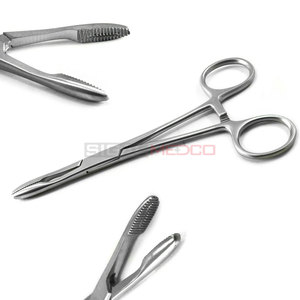 Fórceps para vestir, fórceps Maier rectos, acero inoxidable, instrumentos médicos alemanes altamente reutilizables, cirugía General Dental quirúrgica - Product Image 1