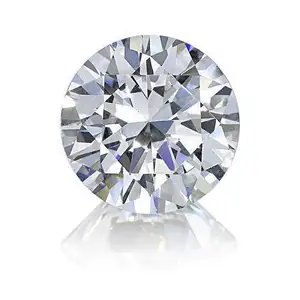 Diamant naturel à facettes rondes et amples de 3mm, taille brillante à 10 aiguilles, prix bon marché, directement de l'usine indienne