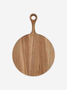 Tabla de Cortar de Madera para Cocina, Hecha a Mano, Sostenible, con Envío Gratuito, Tabla de Acacia Grande para Charcutería con Mango - Product Image 3