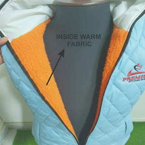 Chaleco de Invierno para Hombre, Grueso, con Capucha Desmontable, Cierre de Cremallera, Estilo Deportivo, para Exteriores, de Poliéster Tejido, Sin Mangas, Acolchado - Product Image 6