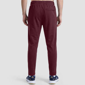 Pantalon cargo homme Rise Fit (Bordeaux) 100% Lin Coupe Slim Taille XL 6XL Logo personnalisable Fermetures éclair Couleur unie Coupe droite - Product Image 2