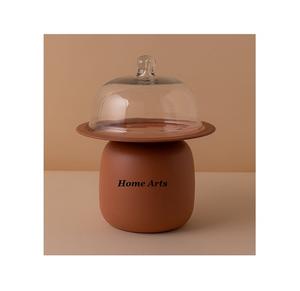 Classic Design Iron <b>Cake</b> <b>Stand</b> With <b>Glass</b> Dome Bestest Quality <b>Cake</b> Chocolates Server From Best Exporter In India - Product Image 1