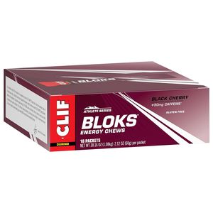 CLIF BLOKS - Sabor Cereza Negra con Cafeína - Barritas Energéticas con Carbohidratos Rápidos y Electrolitos - 2.12 oz. (18 Unidades) - Product Image 5