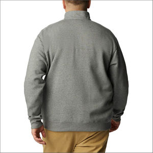 <b>Half</b> <b>zip</b> up style <b>Men's</b> <b>Sweatshirt</b> Custom Logo Unique Design 500GSM Cotton Fleece Drop Shoulder hip hop <b>man</b> <b>sweatshirt</b> - Product Image 5