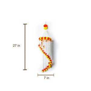 โคมระย้าดอกไม้, ตกแต่งแขวนผนัง, ตกแต่งบ้านสวน, jhoomar ดอกไม้, ตกแต่งแนวโน้ม, ตกแต่งเทศกาล, jhumar เทียม - Product Image 5