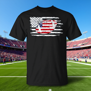 Maglietta Promozionale per Tifosi di Football Americano con Bandiera USA - Product Image 3