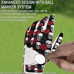 10 Uds. Guantes de Golf para hombre usados en la mano izquierda para manos derechas, guantes de Golf personalizados para golfista, embalaje de piel de oveja de cuero blanco - Product Image 4