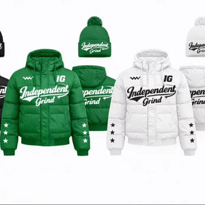 Veste matelassée en polyester pour femme, personnalisée, en gros, fabriquée en usine, pour l'hiver, chaude, avec rembourrage en polyester recyclé - Product Image 1