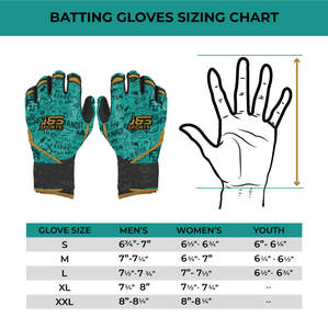 Guantes de Bateo de Béisbol y Sóftbol Personalizados para Hombre - Marca J S Sports, Cuero Premium Transpirable, Cierre de Gancho y Bucle con Puño Largo - Product Image 6