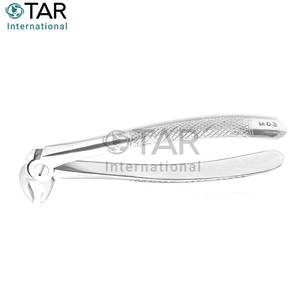 Juego de 2 fórceps de extracción de dientes dentales de grado alemán Herramientas de extracción de acero inoxidable Premium Instrumentos médicos de cirugía oral - Product Image 6