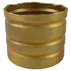 Jarrón Cuadrado Elegante en Oferta, Decorativo de Metal Dorado Antiguo, Alto y Creativo, Hecho a Mano para Decoración de Piso Nórdico, Florero - Product Image 4