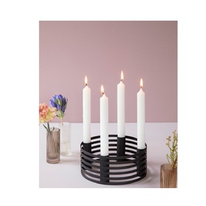 Modern minimalist metal <b>candle</b> holders for tealight <b>taper</b> and pillar <b>candles</b> ideal for home office bedroom decor - Product Image 3