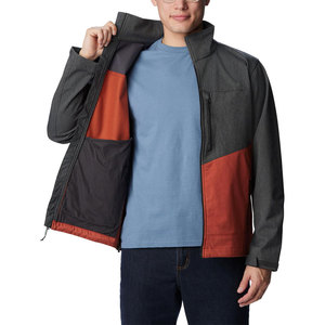Veste Softshell pour hommes de haute qualité avec col montant à capuche utilisation en extérieur vestes Softshell grande taille tissu neuf - Product Image 5