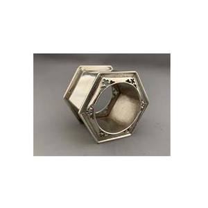 Unique Design of <b>Wedding</b> <b>napkin</b> ring Silver Hexagonal Shape Designer <b>Napkin</b> Ring handmade <b>napkin</b> rings - Product Image 1