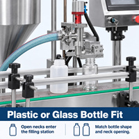Machine de remplissage de liquides avec pompe doseuse à rotor alimentée par convoyeur pour l'emballage automatique de bouteilles alimentaires et cosmétiques GZZ-1000
