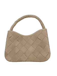 Bolso bandolera de cuero genuino de Color caramelo Vintage para mujer, logotipo personalizado, cadena de poliéster tejida a mano, flor - Product Image 4