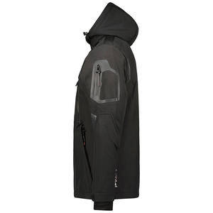 Veste surdimensionnée en polyester à fermeture éclair à la mode pour hommes veste d'extérieur avancée Softshell résistante au vent avec logo personnalisé - Product Image 3