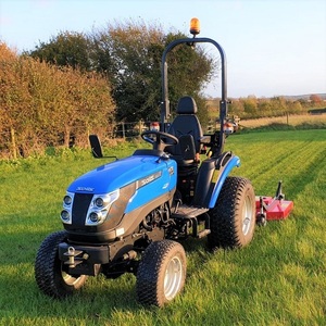 Tracteur compact numérique Solis 24HP avec chargeur frontal, machine agricole, moteur, couleur bleue - Product Image 2