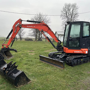 รถขุดไฮดรอลิกแบบตีนตะขาบ Kubota KX057-4 ขนาด 5.5 ตัน |   รถขุดขนาดเล็ก Kubota KX057-4 น้ำหนัก 5.5 ตัน ระบบไฮดรอลิก - Product Image 1