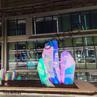 Vincentaa Outdoor Grande sculpture d'art moderne en acrylique