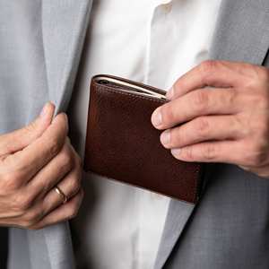 Classic <b>Men</b> Leather Bi Fold Wallet Handmade Genuine Leather Slim Design Multiple Card Holder <b>Purse</b> BFW-0003 - Product Image 1