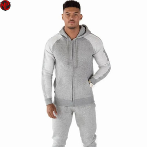 ชุดวอร์มผ้าฝ้ายโพลีเอสเตอร์สำหรับผู้ชายชุดวอร์มลำลองผ้าคอตตอนโพลีเอสเตอร์ปักโลโก้ได้ตามต้องการ - Product Image 2