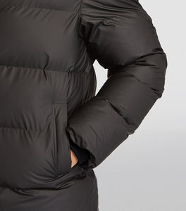 Venta al por mayor personalizado negro abajo chaqueta acolchada cortavientos chaqueta acolchada cálida invierno al aire libre abrigo burbuja Parka chaquetas de los hombres - Product Image 6