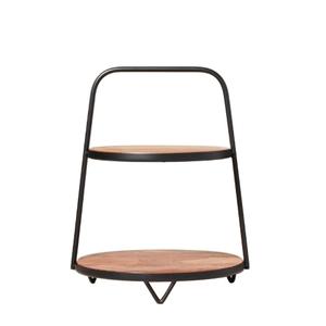 Accessoires de vaisselle outil de gâteau élégant support de gâteau en bois massif écologique gâteau d'anniversaire et serveur doux finition naturelle - Product Image 1