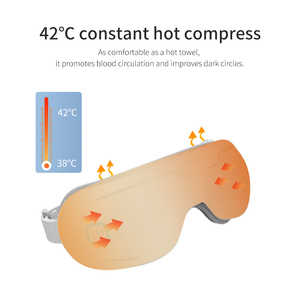 <strong>2026</strong> <strong>New</strong> Arrival Air Compression Heated Vibrating Eye <strong>Massager</strong> with Blood Circulation and 1200mAh Battery - Product Image 4