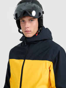 Vente en gros 100% coton Veste décontractée pour hommes avec col mandarin Toile Logo avant Fermeture à glissière pour l'hiver - Product Image 2