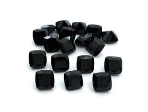 Piedras facetadas de turmalina negra Natural con corte de Cojín cuadrado de 7mm con certificado IGI GIA de alta calidad, piedras preciosas sueltas de 8mm de altura - Product Image 3