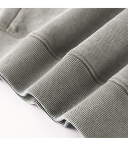 Venta al por mayor de algodón mezclado Heavyweight 425G Duty Sudadera con capucha Washed Men's Sweatshirt Oversized Men's Hoodies - Product Image 5