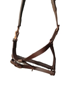 Logotipo personalizado ecuestre acolchado caballo Halter excelente calidad PVC/Nylon impermeable inglés sillín estilo anatómico modelo ajustable - Product Image 1