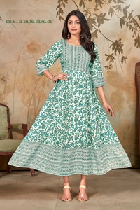 ชุดราตรีผ้าเรยอนสำหรับสตรีพิมพ์ลายพร้อมงานเย็บปักถักร้อยเรียงตามลำดับสำหรับผู้ส่งออกทั่วโลก - Product Image 6