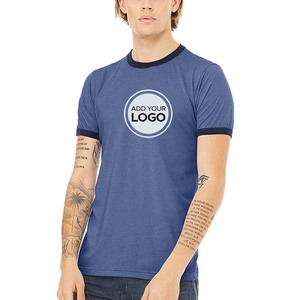 เสื้อยืดคอกลมแขนสั้นสำหรับผู้ชายเสื้อยืดคอกลมนุ่มเข้ารูป - Product Image 2