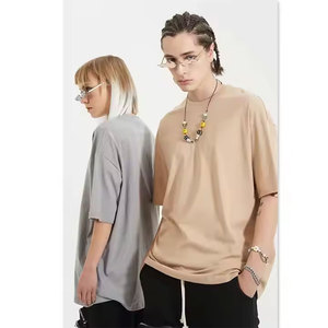 Classic 2025 Oversized Drop-Shoulder Vintage Casual Wear Hombres High Selling Custom Logo T-Shirt 100% Cotton Streetwear - Product Image 1