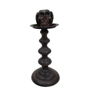 Bougeoir décoratif fantaisie en aluminium/fer support de bougie de couleur Antique rustique pour la décoration de salon et d'halloween - Product Image 3