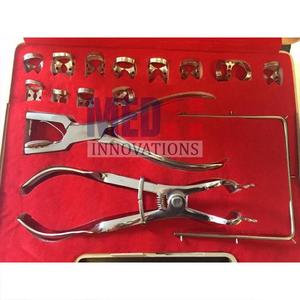 Kit de digue en caoutchouc dentaire de haute qualité (12 pièces) pour une isolation efficace en acier inoxydable de dentisterie par Med Innovation - Product Image 1