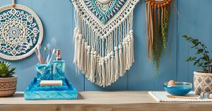 Complete 4-Piece Resin Bathroom Accessory Set Green <b>Vanity</b> <b>Tray</b> with Soap Dispenser and Toothbrush Holders Disposable Features - Product Image 4