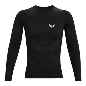 Ropa de verano Hombres de moda Fitness Camisetas de manga larga Cómodo hecho en el mejor material Hombres Camisetas de manga larga - Product Image 1