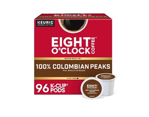 Café Eight O'Clock Colombian Peaks en Cápsulas Individuales Keurig K-Cup, Tueste Medio, 96 Unidades - Product Image 1