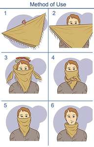 Bufanda para todo clima Shemagh Keffiyeh Wrap Diadema Desierto Cabeza Cuello Polainas Mascarilla - Product Image 6