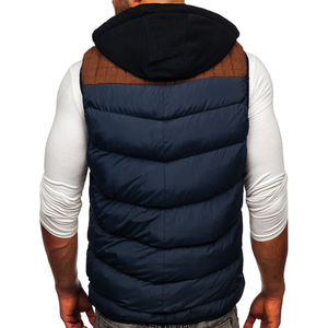 Personnalisé Hiver Chaud Col Montant Hommes Coupe-Vent Léger Sans Manches Veste Gilets Veste Hommes Gilets Entretien OEM - Product Image 2